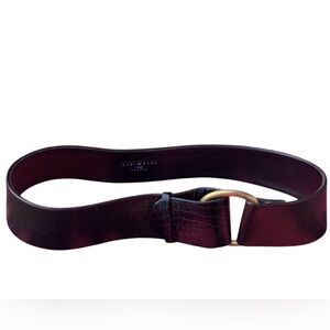 Suzi Roher Black leather 2” chunky belt